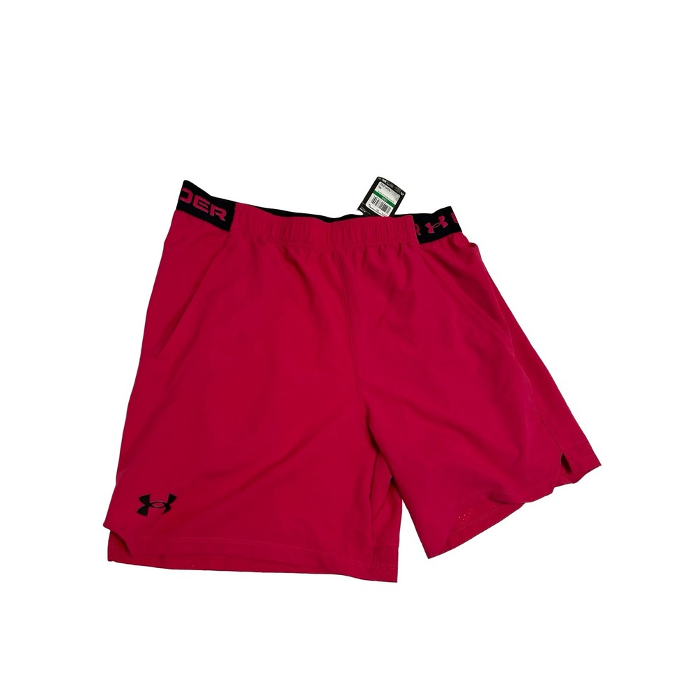 Under Armour Vanish Woven 8in Fitted Athletic Shorts Pink Sz L NWT